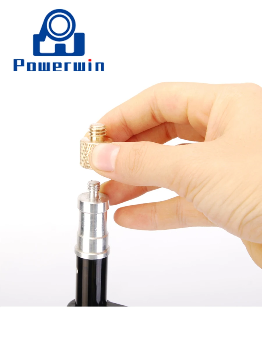 Powerwin 1/4 до 3/8 медный винт адаптер крепление для DSLR камеры штатив монопод свет