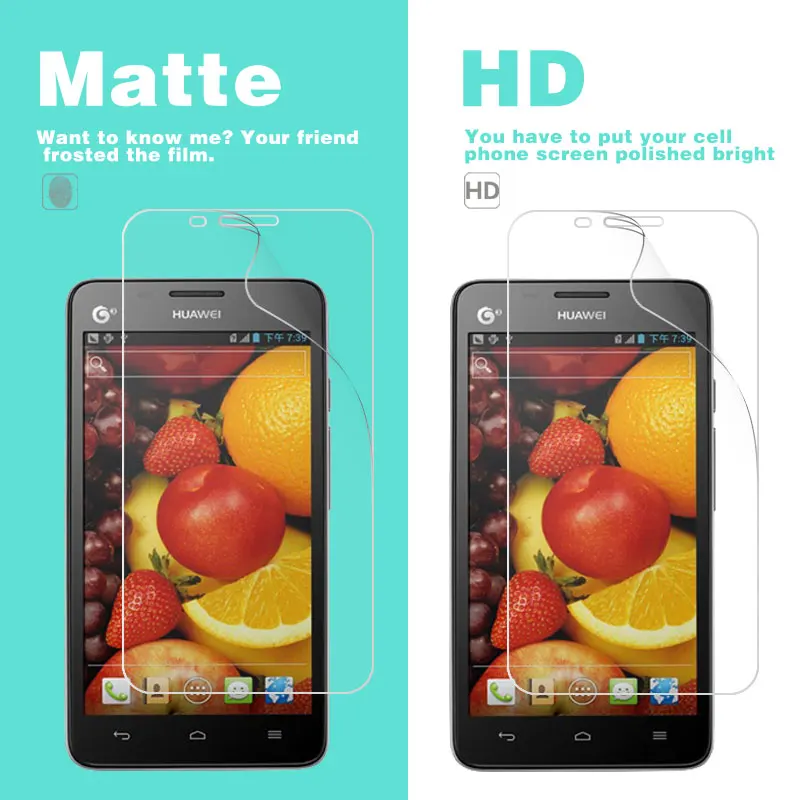 

HD Clear Glossy Film For Huawei G535 G6 G600 G606 G610 G615 G616 G620 G628 G629 G630 G660 Matte Anti-glare Film Cover + Cloth