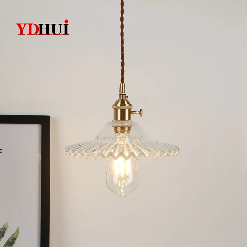 Современная люстра в скандинавском стиле цветная стеклянная светодиодная