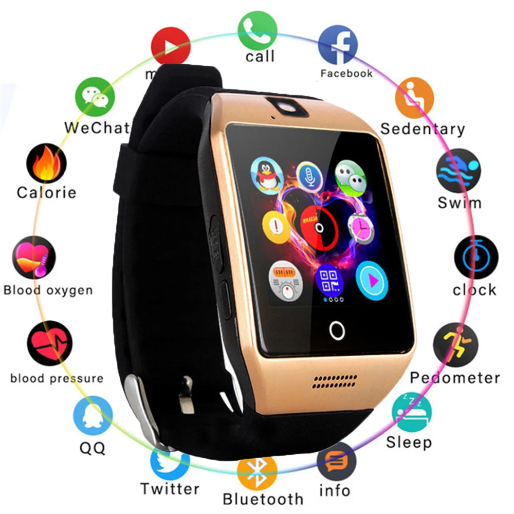 

Q18 smart watch bluetooth card anti-lost smart wearable touch screen watch man woman fashion watch exquisite gift new discovery