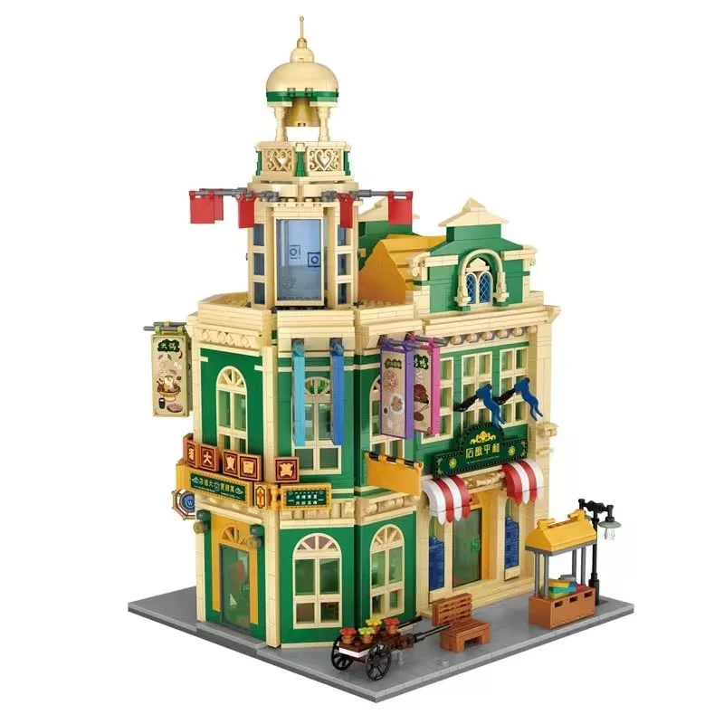

2768pcs LOZ Mini Blocks City Street View Peace Hotel DIY Modular Building Block Sets House Toys For Children Christmas Gift