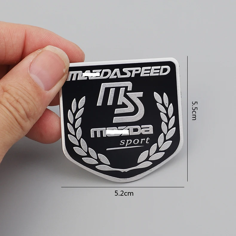 1 шт. 3D MS спортивные наклейки эмблема из алюминиевого сплава для Mazda Speed Ankocera Cx-4 ATZ 3