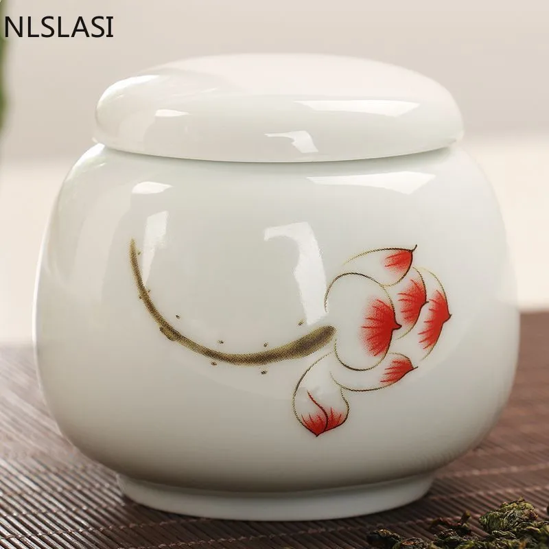 

New tea cans with lids Sealed moisture-proof Portable storage powder cans Cosmetic jars Household tea accessories NLSLASI
