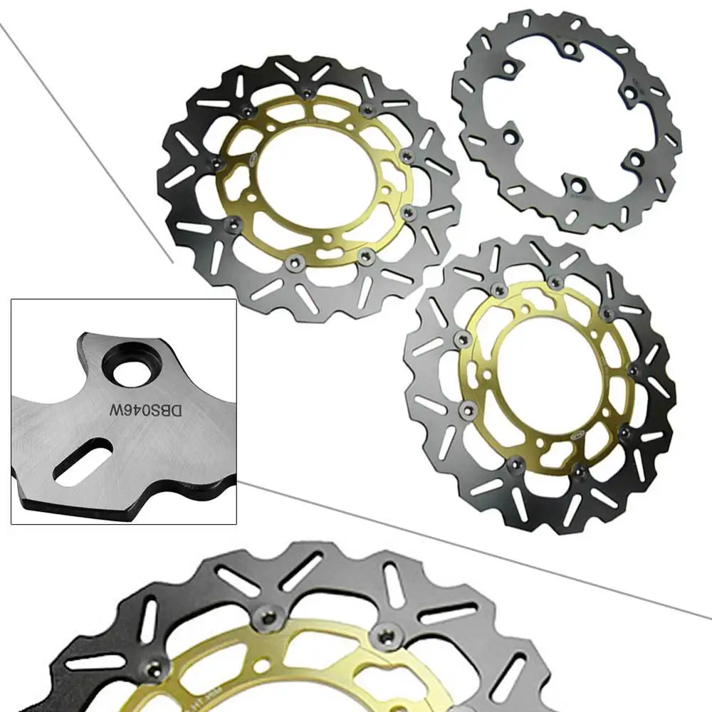 

LUCKMART Front Brake Rotors Disc and Pads Kit forSuzuki GSXR 1300 HAYABUSA 2008-2012 / V-STROM DL1000 ABS 2014-2015