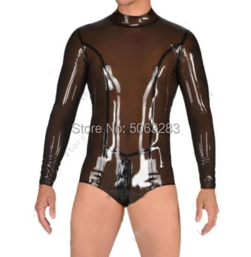 

Латексный купальник с длинными рукавами купальник для акробатики gym, индивидуальный костюм catsuit 0,4 мм