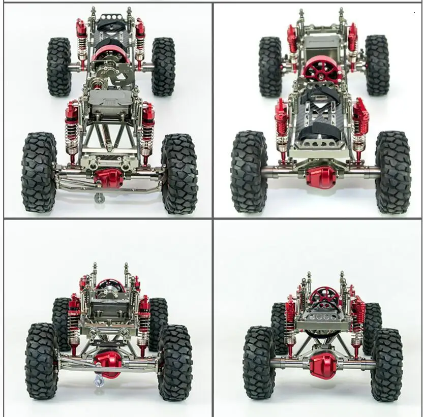 GWOLVES Racing 1/10 CNC все алюминиевые и углеродные 313 мм Колесная база Wrangler рама осевая SCX10 быстрая