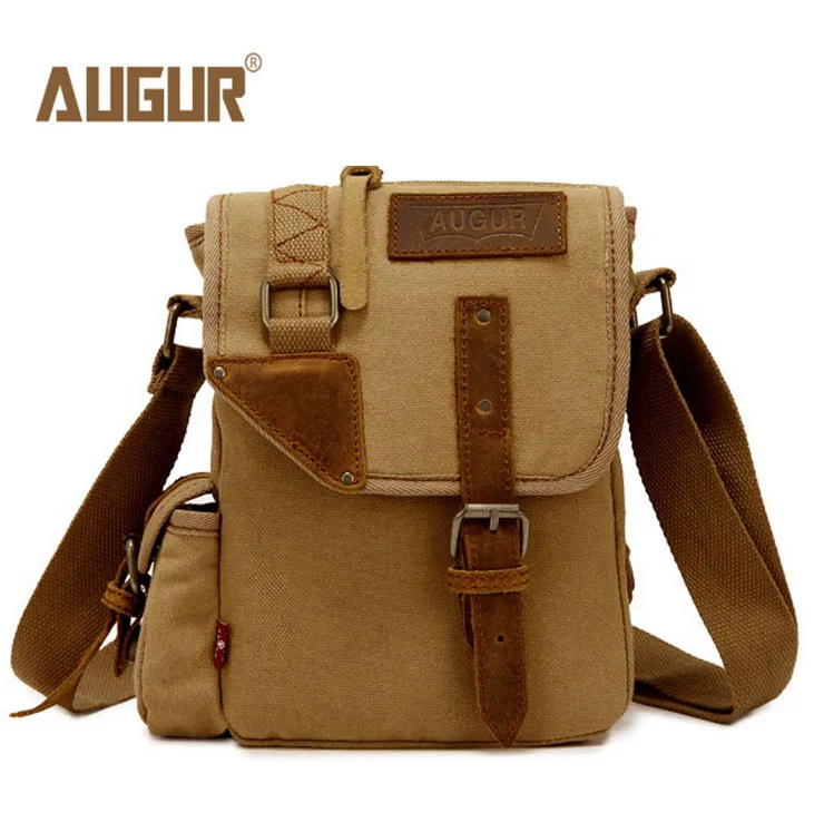 Sacoche Homme, сумки-мессенджеры, bolso hombre, мужская сумка, повседневная, для путешествий, Bolsa Masculina, Мужская Холщовая Сумка через плечо для мобильного телефона, сумка на плечо - Цвет: Khaki