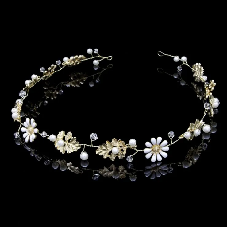 Девочки золотой лист греко римские свадебные аксессуары для волос женские