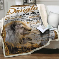 komfortable wrap decke perfekte lion brief an meine tochter nachricht decken geschenk f%c3%bcr familie freunde liebhaber quilts home