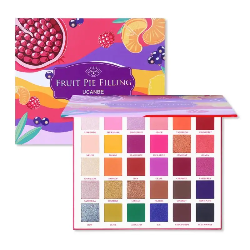 Fruit Pie Filling 30 Color Nude Shining Eyeshadow Makeup Sexy Glitter Pigment Eye Shadow Pallete Waterproof Cosmetics TSLM2 |