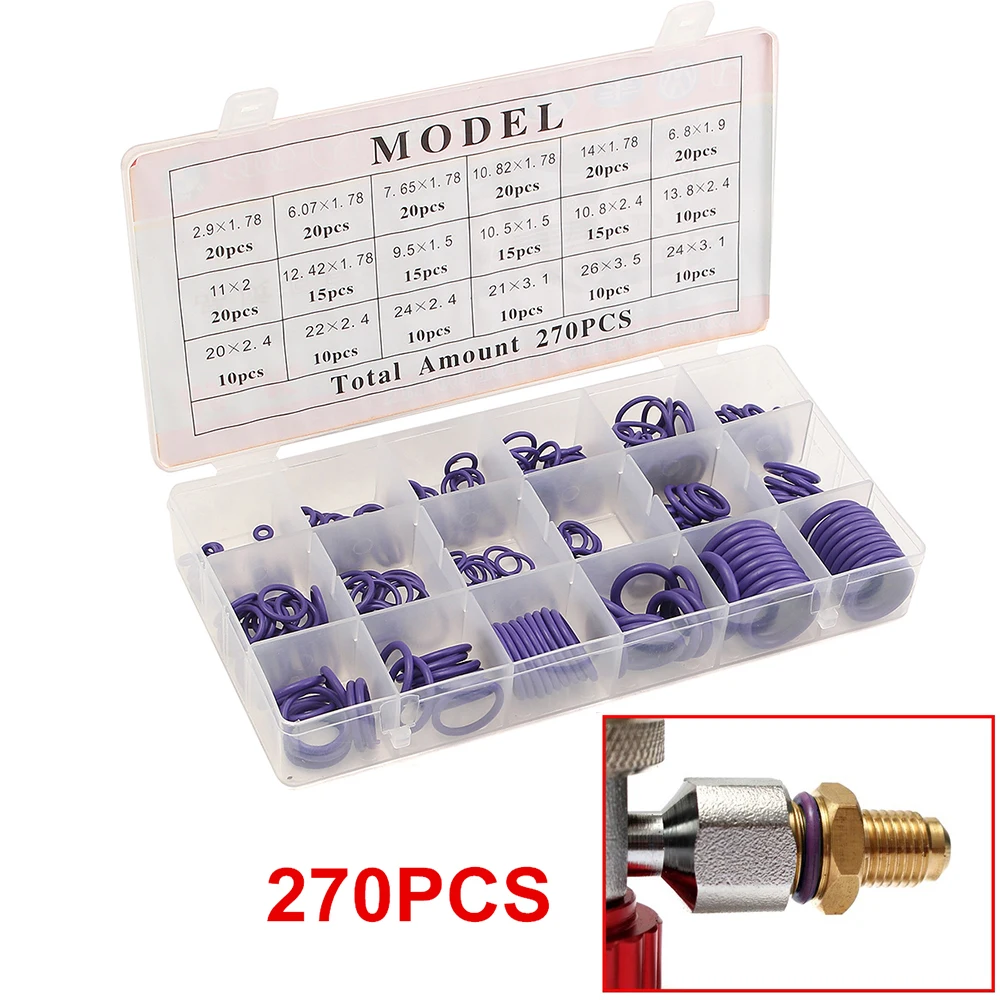 270 шт./компл. резиновое уплотнительное кольцо шайба уплотнительные кольца R22 R134a