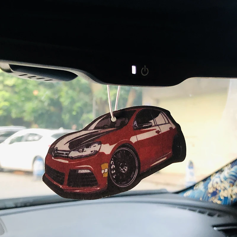 C 1 шт. подвесной автомобильный освежитель воздуха для Volkswagen Beetle Golf зеркало заднего вида кулон автомобильный парфюм подвешиваемый - Название цвета: C