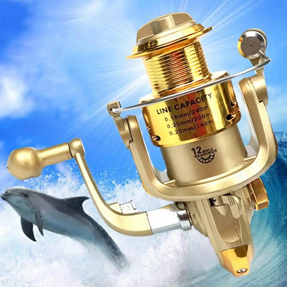 

Fishing Reel Electroplating Right/Left Hand Interchangeable Spinning Wheel Reel Anti Seawater Corrosion Roller Fishing Part