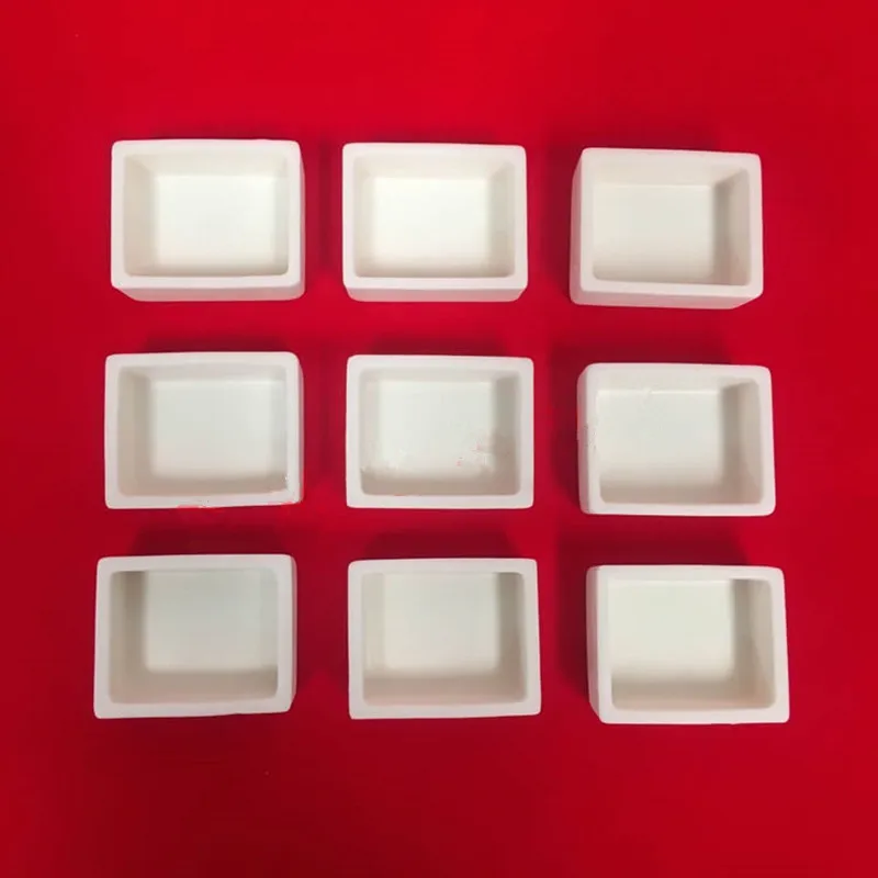 50x40x20 мм 99.5% Al2O3 высокочистый прямоугольный глиноземный керамический катер