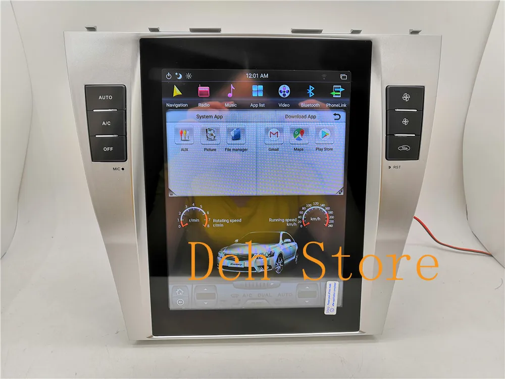 10 4 ''вертикальный экран Tesla Style Android 8 1 автомобильный DVD плеер GPS навигация Радио