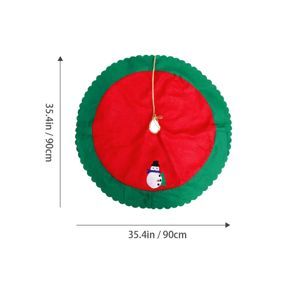 

1Pc Christmas Tree Skirt Decorative Props Party Tree Apron Floor Ornaments