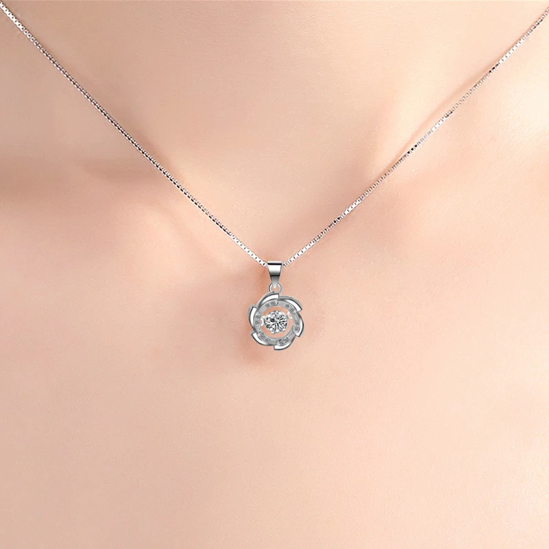 Ожерелье-чокер женское из серебра цепочки с подвесками пробы круглым вихрем