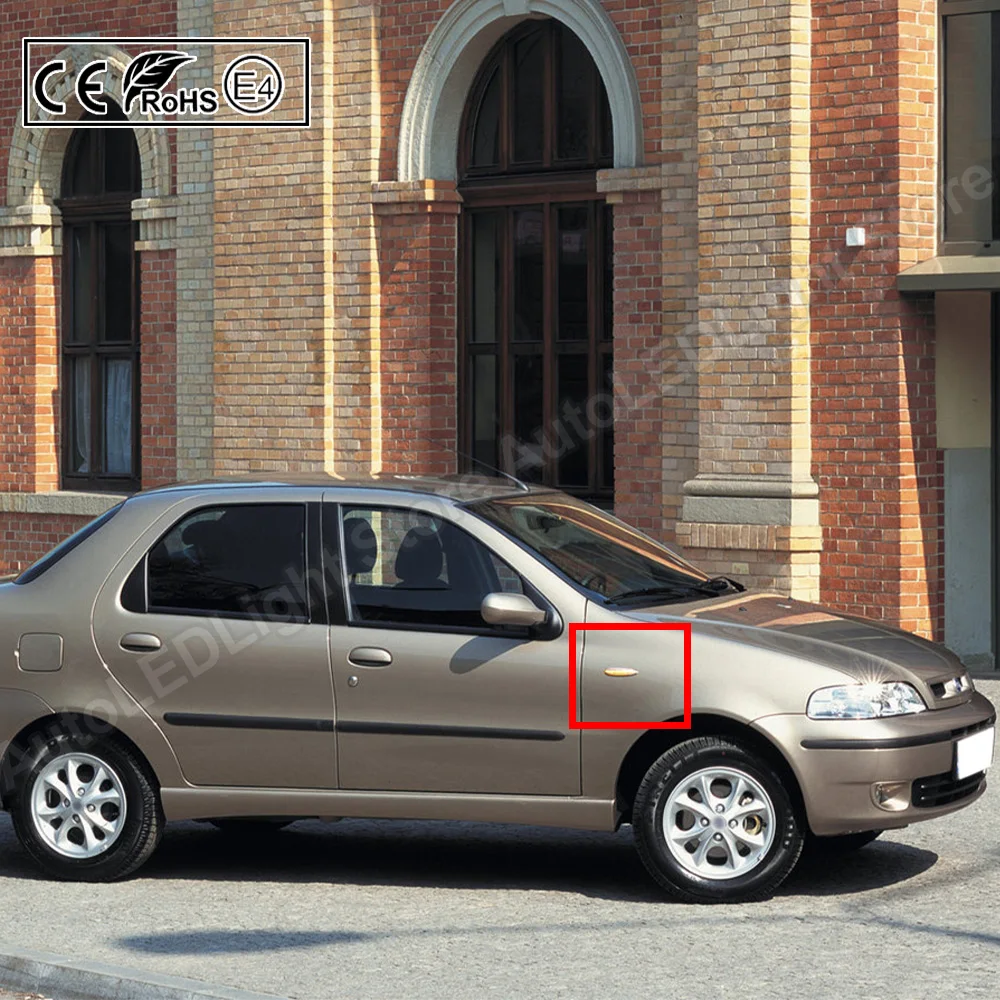 2 шт. для FIAT Albea Palio выходные 2002-2004 Broavo Brava 1995-2001 Marea Strada светодиодный боковой