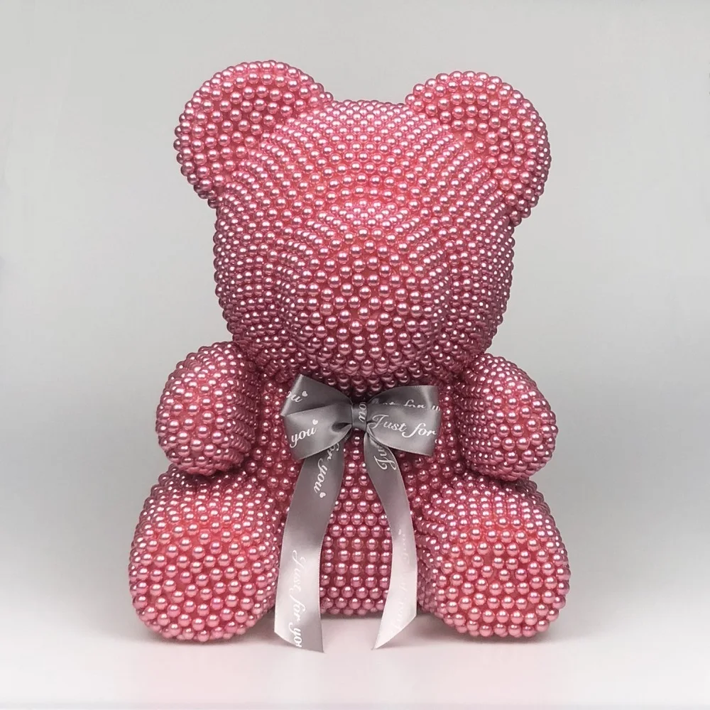 Лидер продаж 40 см свадебные сувениры жемчужный Мишка милый искусственный цветок