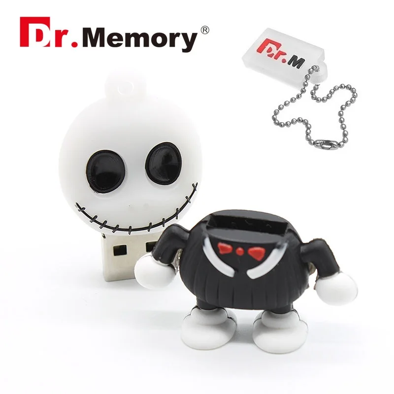 Модный Череп Скелет USB флеш-накопитель 4 ГБ 8 ГБ 16 ГБ флеш-накопитель 32 Гб карта памяти мини-игрушка флэш-диск мультфильм Флешка забавные подарки