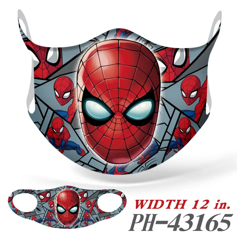 

1 PCS 3D Mask Super hero Adult Mask Superman Iron Man Face Mouth Mask Anti-dust Windproof PM2.5 Batman Pattern Mask