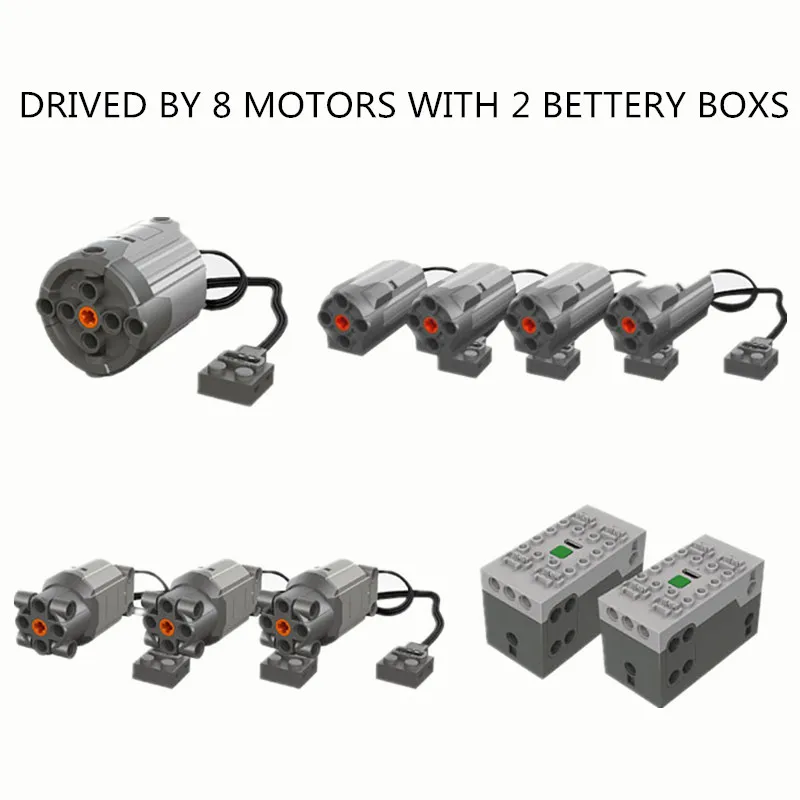 

New 2590PCS RC APP Motor Power Mobile Crane Mk II Car Truck Model Kit Technical Building Blocks Bricks DIY TOYS Gifts