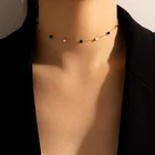 Ожерелье-чокер с разноцветными бусинами на цепочке до ключиц для женщин ювелирные изделия в стиле бохо короткие летние подарки для девушек новые аксессуары для шеи