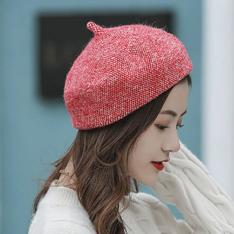 Новинка 2019 шапка в виде тыквы монохромный берет модная для художника простая