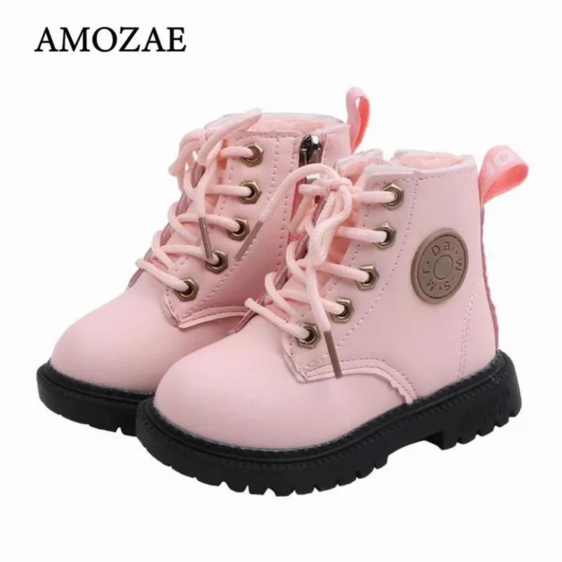 

Детские зимние теплые меховые водонепроницаемые сапоги из искусственной кожи брендовые детские резиновые сапоги для мальчиков и девочек з...