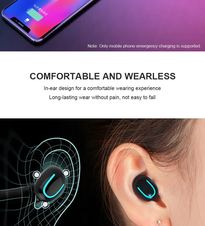 Bluetooth 5,0, наушники, TWS, мини, стелс, беспроводная, двойная связь, Спортивная гарнитура, 3D стерео наушники, гарнитура, наушники, спортивные