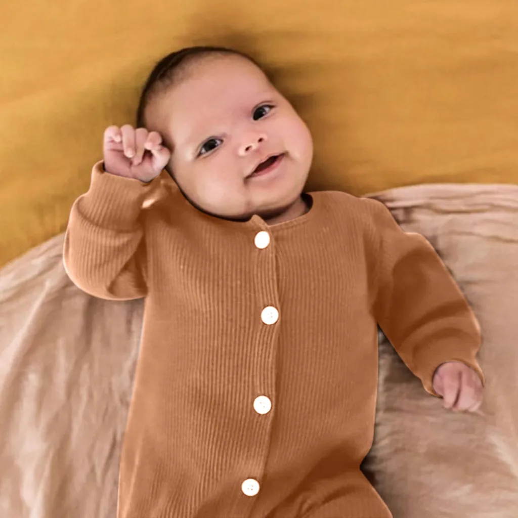 2020 одежда для малышей Комбинезон новорожденных Унисекс Боди с длинными рукавами