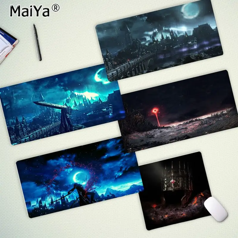 Новый дизайн игровой коврик Maiya с изображением темных душ настольный резиновый