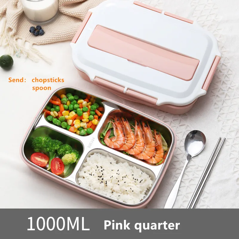 

Food Container Lunch Box Stainless Steel Portable Picnic Office School Food Container with Compartments Thermal Bento Box
