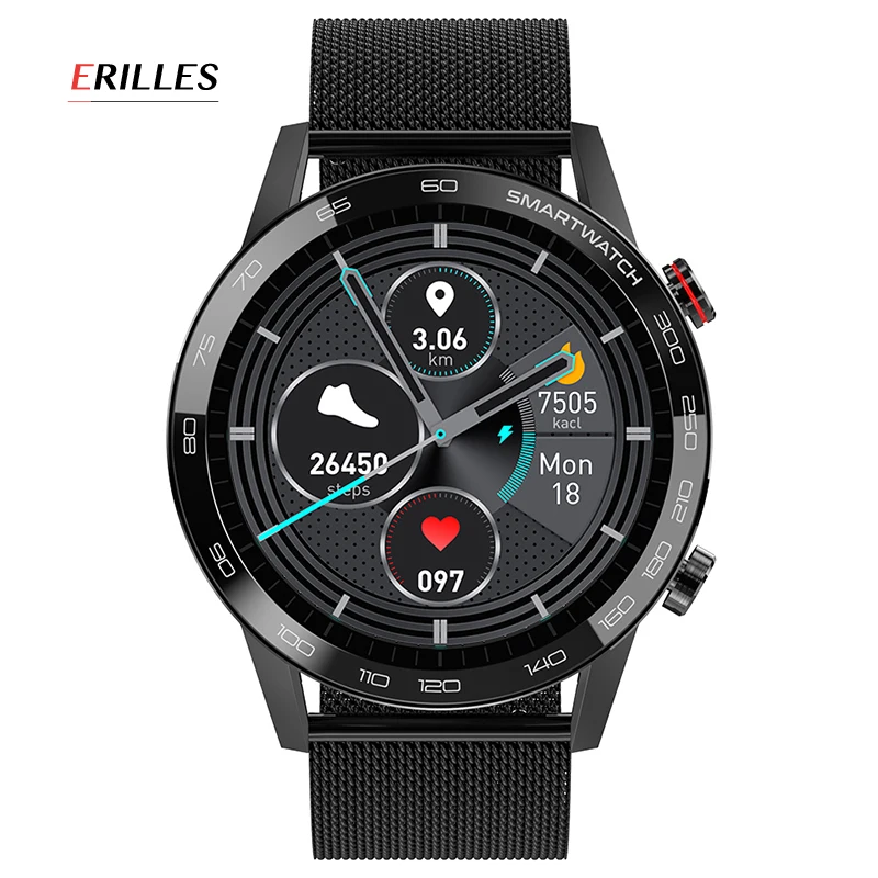 Мужские фитнес часы умные мониторинг сердечного ритма шагомер