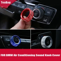 3pcs car air conditioning sound knob cover decoration for bmw 1 2 3 4 series f30 f34 f46 gt x1 f47 f48 2013 17 accessories