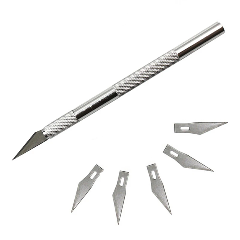 

#6 Non-slip Cutter Blades Engraving Craft Knives Metal Scalpel Knife Blades Repair Hand Tools for Mobile Phone Laptop PCB