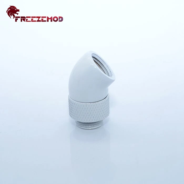FREEZEMOD Латунь G1/4 ''резьба 45 градусов фитинг адаптер Поворотный фитинг адаптер компьютер pc кулер для воды фитинг. HXZWT-J45