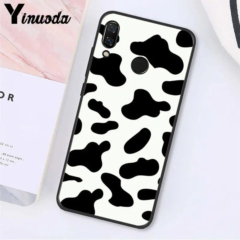 A3 Yinuoda корова узор черный белый чехол для телефона для Xiaomi Redmi Note 7 5 4 Redmi 5plus 6A Note4 4X A2 A2lite - Цвет: A3