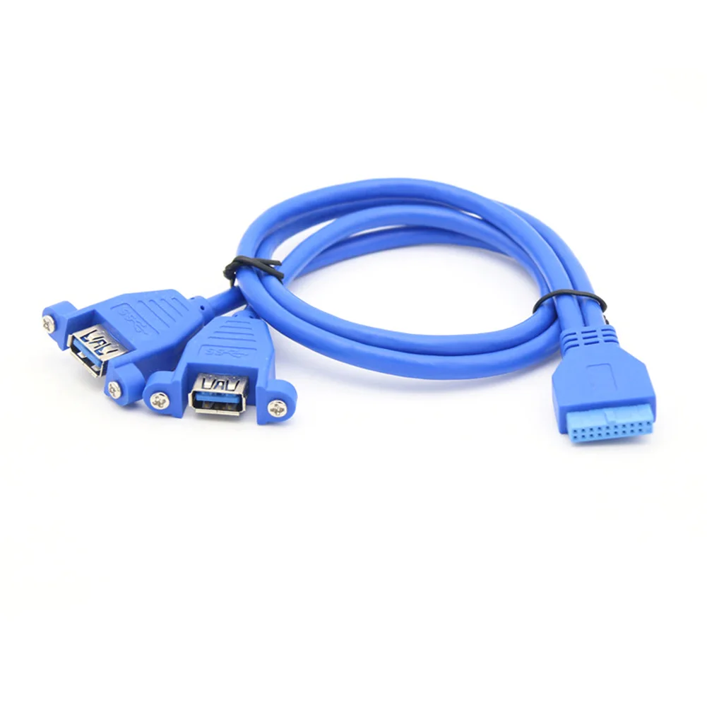Материнская плата 0 3/0 5 м 20Pin USB3.0 гнездо к двойному USB 3 A Женский кабель для