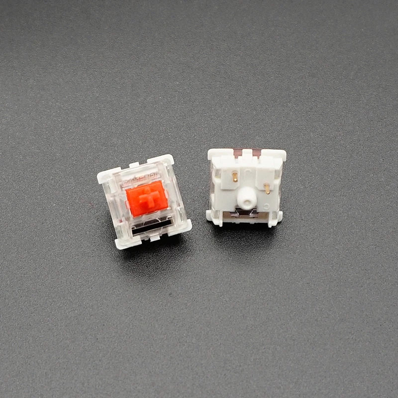 Gateron mechanical keyboard silent switch Black Red brown 3pin transparent case compatible RGB LED lamps cherry mx Kailh