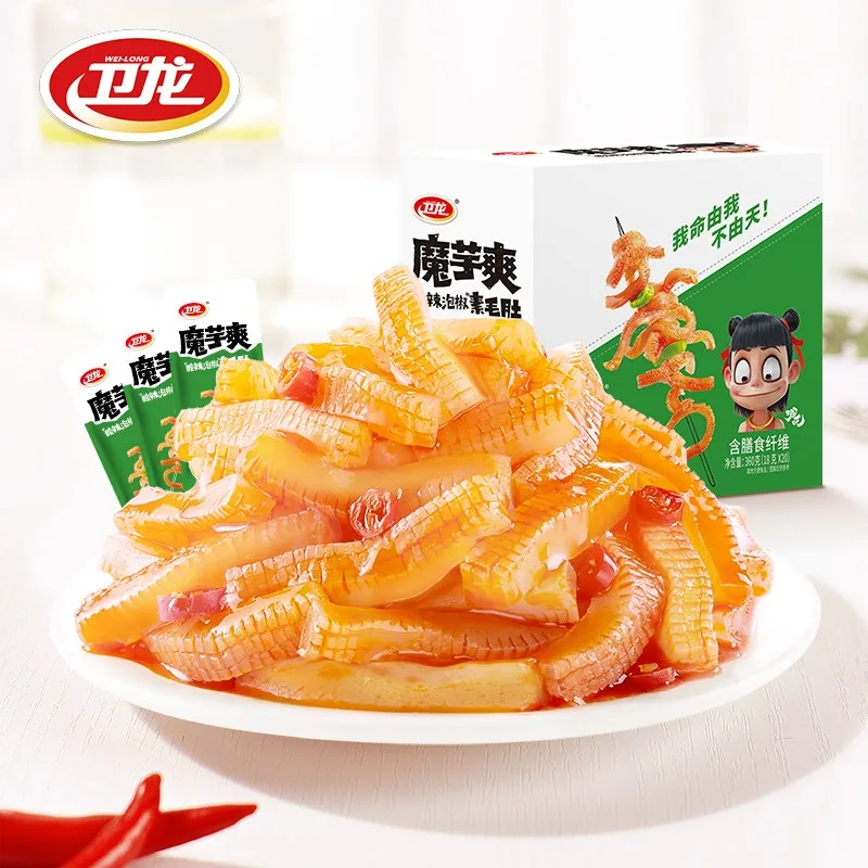 

Weilong Konjac Spicy Strips Sour and Spicy Veggie Hairy Belly