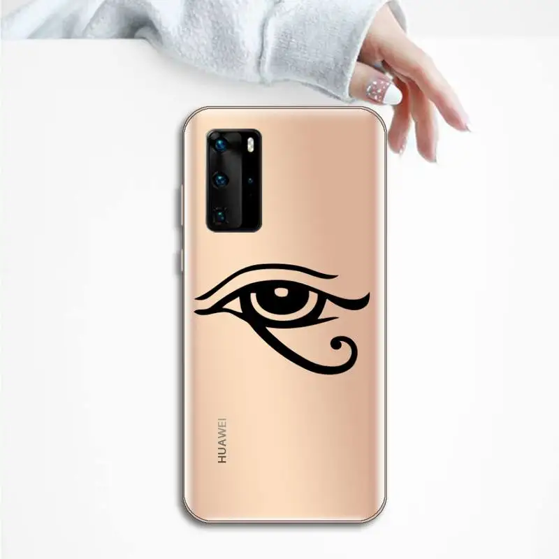 

Evil eye Phone Case Transparent for huawei honor P 40 30 20 lite Pro 10 i 8 9 x p smart 2019