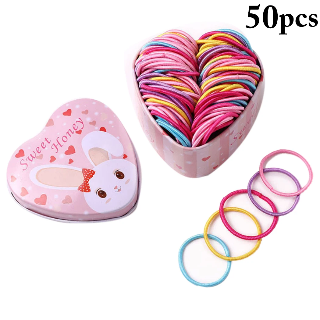 

Резинка для волос женская, эластичная, с коробкой, 50 шт.