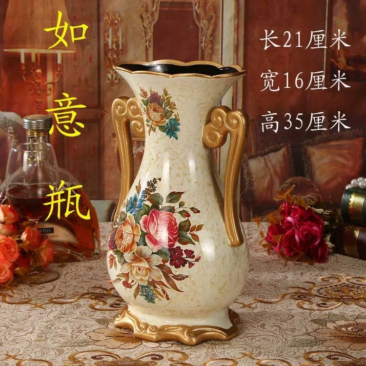 

wedding decoration European Living Room Flower Table Luxury Ceramic Vase Flower Arrangement Relocation Decoration Wedding Gifts