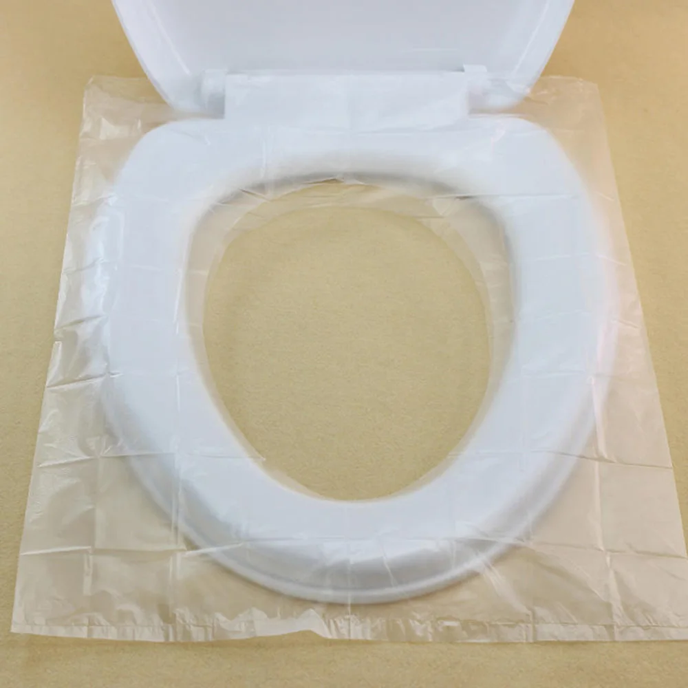 10/20/30pcs Safety Plastic Disposable Toilet Seat Cover Waterproof Pad For Hotel Bathroom Travel Tools Health Protective Film - купить по