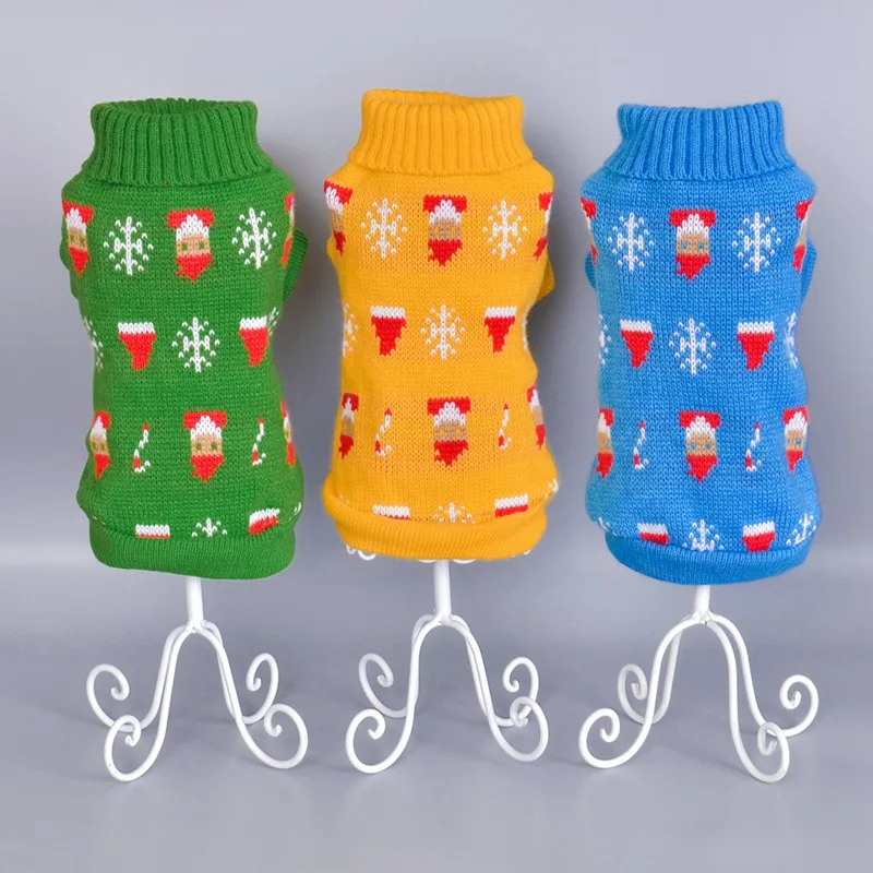 Трикотажная одежда для домашних животных собак осень-зима свитер больших со