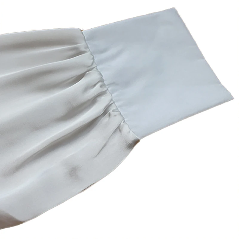 

2018 New Fashion Solid Color Shirts Turtle Neck Lantern Sleeve Women Chiffon Shirt Casual Autumn Office Lady Blouse