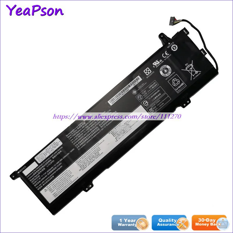 Аккумулятор Yeapson L17L3PE0 L17C3PE0 11 4 в 4520 мАч для ноутбука Lenovo Yoga 730-15IKB 730-15IWL