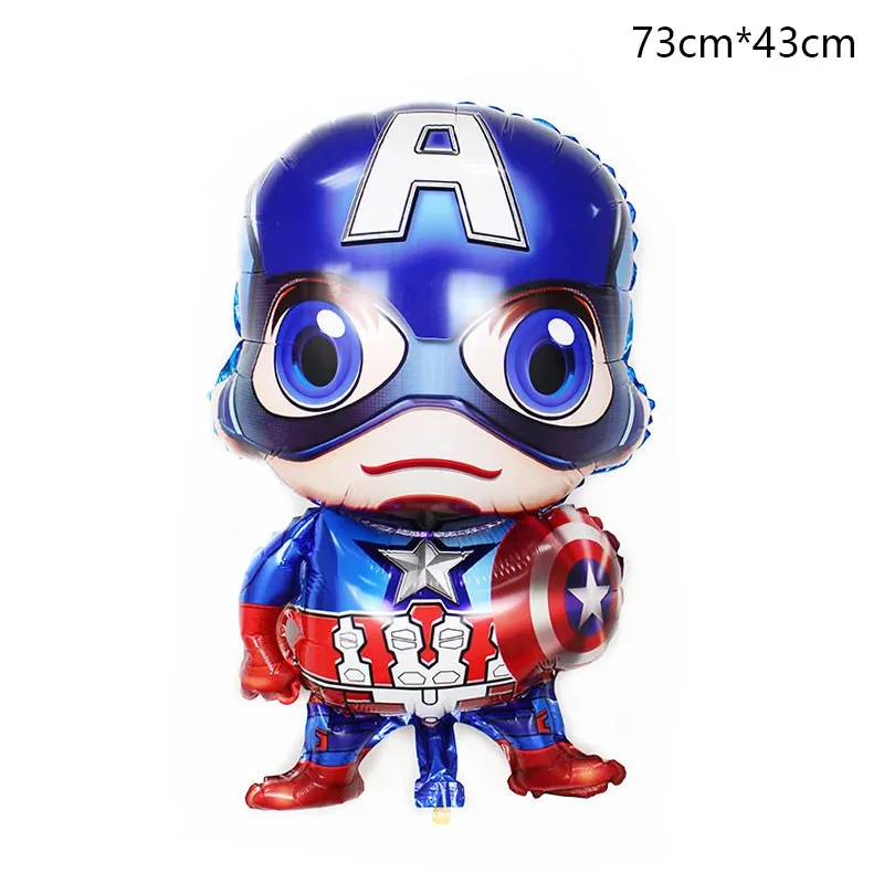6 шт./лот Железный человек Америка Капитан фольга гелиевые шары 3" номер день рождения Декоративный Надувной шар Детская игрушка звезда Globos