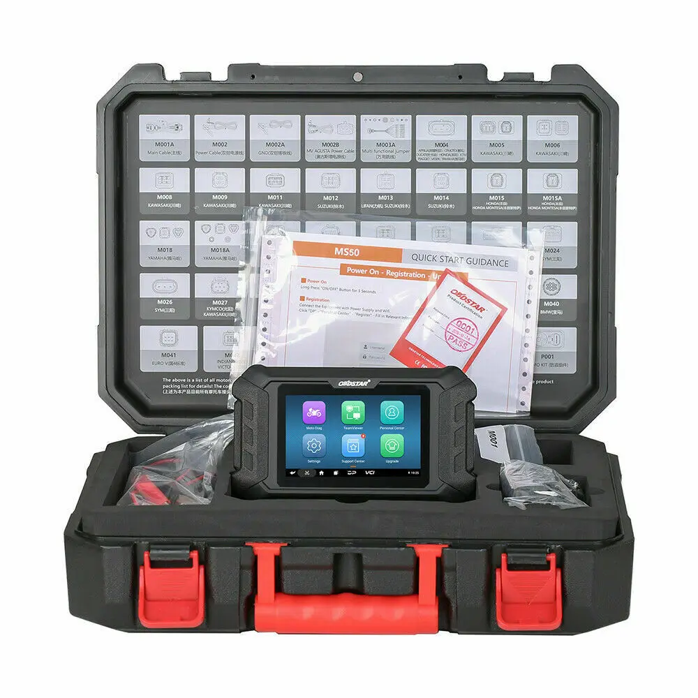 

OBDSTAR MS50 Intelligent Motorcycle Diagnostic Tool Automatic Scanning A/F Value Reset Read Clear Code ECU Diagnostics Scanner